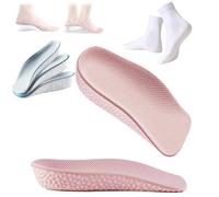 Staturelabs - Plantillas Staturelabs Stratus Lift 2.0, ocultas sin problemas en cualquier tipo de zapato, plantillas ortopédicas unisex ultra cómodas para hombres y mujeres (rosa, 0.59 pulgadas)
