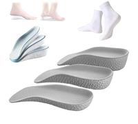 Staturelabs - Plantillas Staturelabs Stratus Lift 2.0, ocultas sin problemas en cualquier tipo de zapato, plantillas ortopédicas unisex ultra cómodas para hombres y mujeres (gris, mezcla)