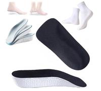 Staturelabs - Plantillas Staturelabs Stratus Lift 2.0, ocultas sin problemas en cualquier tipo de zapato, plantillas ortopédicas unisex ultra cómodas para hombres y mujeres (negro, 0.98 pulgadas)