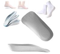 Staturelabs - Plantillas Staturelabs Stratus Lift 2.0, ocultas sin problemas en cualquier tipo de zapato, plantillas ortopédicas unisex ultra cómodas para hombres y mujeres (gris, 0.59 pulgadas)