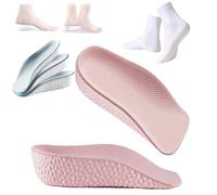 Staturelabs - Plantillas Staturelabs Stratus Lift 2.0, ocultas sin problemas en cualquier tipo de zapato, plantillas ortopédicas unisex ultra cómodas para hombres y mujeres (rosa, 1.37 pulgadas)