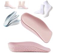 Staturelabs - Plantillas Staturelabs Stratus Lift 2.0, ocultas sin problemas en cualquier tipo de zapato, plantillas ortopédicas unisex ultra cómodas para hombres y mujeres (rosa, 0.98 pulgadas)