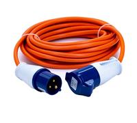 Status Cable de extensión resistente de 10 metros, cable de núcleo de 2,5 mm, 16 A, 230 V, clasificación IP44 para camping, caravana, autocaravana o uso en el sitio, carrete eléctrico resistente a la