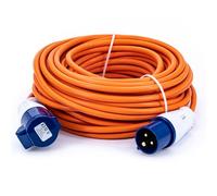 Status Cable de extensión resistente de 25 m, núcleo de 2,5 mm, 16 A/230 V, IP44 resistente a la intemperie, ideal para camping, caravanas, autocaravanas y sitios de construcción (25M16A2.51PK4)