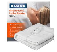 Status KEB-90W1PKB - Manta para Cama, Rey, Color Blanco