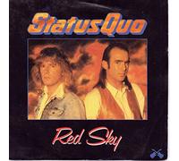 Status Quo Red Sky 7" Vertigo QUO19 EX/EX 1986 picture sleeve, silver plastic label