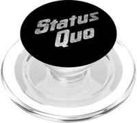 Status Quo - White Distressed Logo PopSockets PopGrip para MagSafe