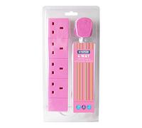 Status S4W1MPINK4 - Aa 1M 4-Way Cable De Extensión Socket - Rosa (Paquete De 1)