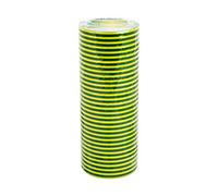 Status syegrpvcet10 papel Multipack eléctrico PVC aislante cinta, verde/amarillo, 20 m, Set de 10 piezas