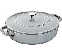 STAUB 1004752 Cacerola Rustidera de Hierro Fundido Redonda, Color Gris Grafito, 28 cm