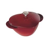 Staub Cocotte con Forma de corazón, Hierro Fundido, Rojo Cereza, 20 cm