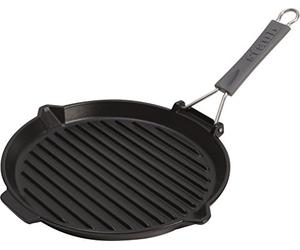 STAUB 1202023 - Grill redondo, color negro, tamaño 27 cm