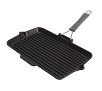 STAUB 1202223 - Plancha Rectangular con Mango de Silicona, 34 x 21 cm