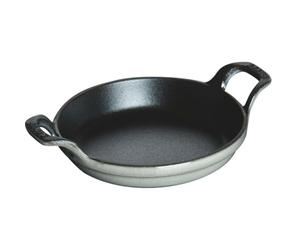 STAUB 1301118 - Fuente Ovalada de Hierro Fundido (12 cm), Color Gris Grafito