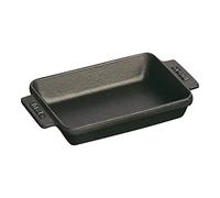 STAUB 1301423 - Mini Plato Rectangular, 15 x 11 cm, Color Negro