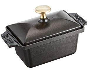 Staub 1311525 - Cazuela rectangular (15 x 11 cm), color negro
