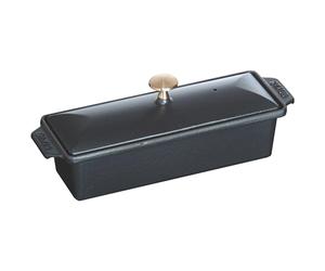 Staub 1313025 - Cazuela rectangular (30 x 11 cm), color negro
