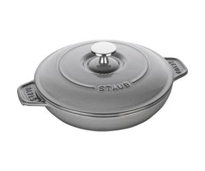 Staub 1332018 - Cazuela redonda con tapa (20 cm), color grafito
