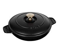 Staub 1332025 - Cazuela Redonda con Tapa (20 cm), Color Negro