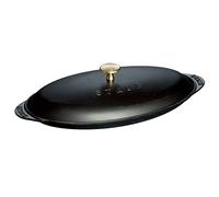 STAUB Molde de pescado Staub ovalado en hierro fundido negro