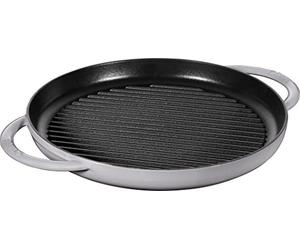 Staub 40511/782 0 - Parrilla redonda de hierro fundido, 30 cm, color gris