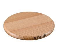 Staub Accesorios - Base par Plato imantado., Madera, Madera, 16,5 x 16,5 x 2 cm