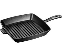 STAUB Amerikanische Grillpfanne Sartén de inducción (Hierro Fundido, 26 cm), Color Negro