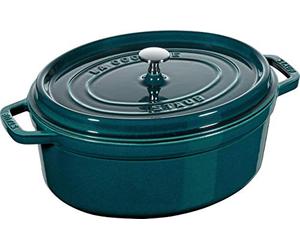STAUB Asador/Cocotte de hierro fundido, Ovalado 37 cm, 8 L, La Mer