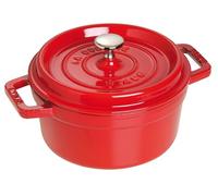 STAUB Asador/Cocotte de hierro fundido, Redondo 30 cm, 8,35 L, Rojo cereza