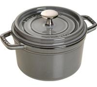 STAUB Cacerola/Cocotte de Hierro Fundido, 14 cm de Diámetro, 0,8 L, Gris Grafito