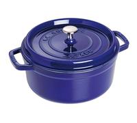 STAUB Cacerola/Cocotte de Hierro Fundido, 22 cm de Diámetro, 2,6 L, Azul oscuro