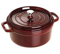 STAUB Cacerola/Cocotte de Hierro Fundido, 24 cm de Diámetro, 3,8 L, Granadina