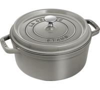 STAUB Cacerola/Cocotte de Hierro Fundido, 24 cm de Diámetro, 3,8 L, Gris Grafito