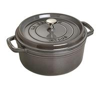 STAUB Cacerola/Cocotte de Hierro Fundido, 24 cm de Diámetro, 3,8 L, Gris Grafito