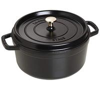 STAUB Cacerola - Cocotte de Hierro Fundido, Negro Mate, 26 cm de Diámetro, 5 L