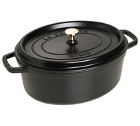 STAUB Cacerola/Cocotte de Hierro Fundido Ovalada, 33 cm de Diámetro, 6,7 L, Negro