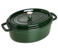 STAUB Cacerola/Cocotte de Hierro Fundido Ovalada, Diámetro de 29 cm, 4,25 L, Basílico/Verde