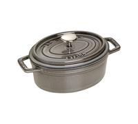 STAUB Cacerola de hierro fundido Staub La Cocotte oval 0.6 L Gris grafito