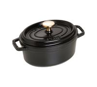 STAUB Cacerola/Cocotte de Hierro Fundido Ovalada, 17 cm, 1 L, Negro