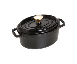 STAUB Cacerola de hierro fundido Staub La Cocotte oval 1 L Negro