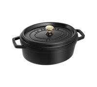 STAUB Cacerola de hierro fundido Staub La Cocotte oval 3.2 L Negro