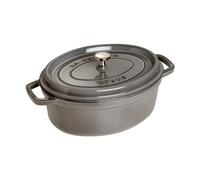 STAUB Cacerola de hierro fundido Staub La Cocotte oval 5.5 L Gris grafito