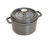 STAUB Cacerola de hierro fundido Staub La Cocotte redonda 1.2 L Gris grafito