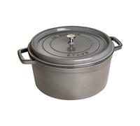 STAUB Cacerola de hierro fundido Staub La Cocotte redonda 12.6 L Gris grafito