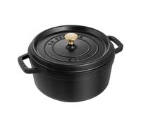 STAUB Cacerola de hierro fundido Staub La Cocotte redonda 2.6 L Negro