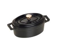STAUB Cacerola mini Staub La Cocotte oval de hierro fundido 0.25 L Negro