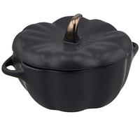 Staub Ceramique Cocotte 12 cm, calabaza, Negro, Cerámica