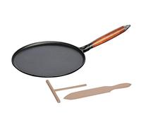 STAUB Sartén para crepes con mango de madera Vintage Ø28 cm negro