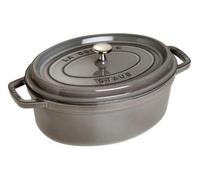 Staub Cocotte de hierro fundido ovalada 27 cm 3,2 L Gris grafito