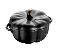 Staub Ceramique Cocotte 12 cm, calabaza, Negro, Cerámica
